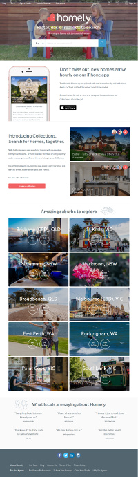 screenshot of homely.com.au