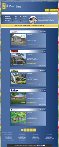 screenshot of premises.com.au