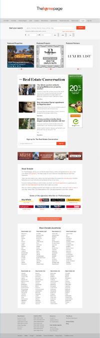 screenshot of thehomepage.com.au